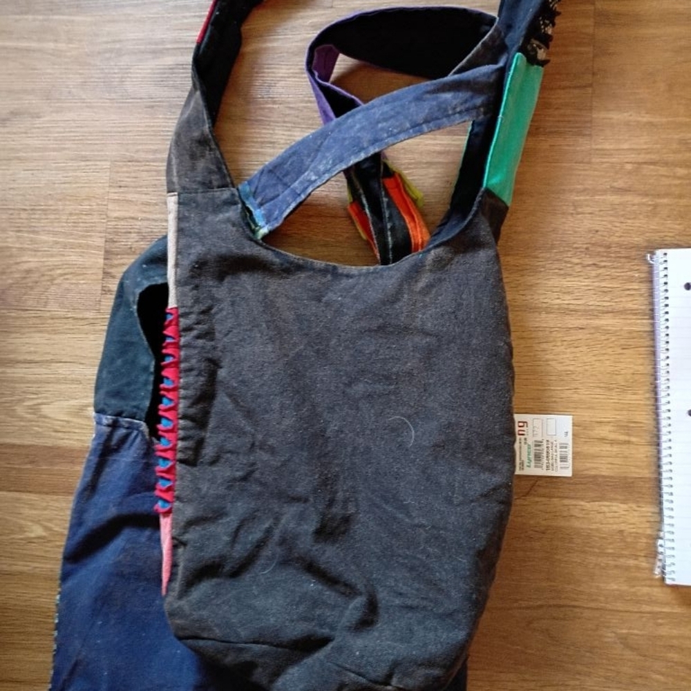 Rising International Multicolor Patchwork Hobo Ba… - image 2